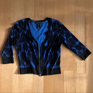 3/$30 3/4 sleeve zip cardigan small petite